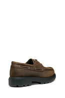 Geox Men Brown U Spherica Ec7 B - Pull Up Lea Lace-Up Suede Leather Casual Shoe | Derimod Geox Men Brown U Spherica Ec7 B - Pull Up Lea Lace-Up Suede Leather Casual Shoe | Derimod