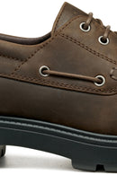 Geox Men Brown U Spherica Ec7 B - Pull Up Lea Lace-Up Suede Leather Casual Shoe | Derimod Geox Men Brown U Spherica Ec7 B - Pull Up Lea Lace-Up Suede Leather Casual Shoe | Derimod