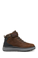 Geox Men Brown U Granito + Grip B Abx C - Oil Laced Leather Outdoor Boot | Derimod Geox Men Brown U Granito + Grip B Abx C - Oil Laced Leather Outdoor Boot | Derimod