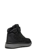 Geox Men Black U Granito + Grip B Abx C - Oil Laced Leather Outdoor Boot | Derimod Geox Men Black U Granito + Grip B Abx C - Oil Laced Leather Outdoor Boot | Derimod