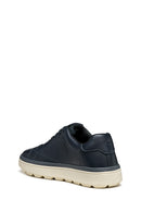 Geox Men Navy U Spherica Ecub-1.1 B Abx Lace-up Leather Sneaker | Derimod Geox Men Navy U Spherica Ecub-1.1 B Abx Lace-up Leather Sneaker | Derimod