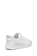 Geox Erkek Beyaz U Flextrıde Plus Bağcıklı Deri Sneaker | Derimod Geox Erkek Beyaz U Flextrıde Plus Bağcıklı Deri Sneaker | Derimod
