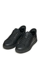 Geox Men Black U Flextrıde Plus Lace-up Leather Sneaker | Derimod Geox Men Black U Flextrıde Plus Lace-up Leather Sneaker | Derimod