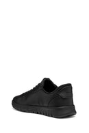 Geox Men Black U Flextrıde Plus Lace-up Leather Sneaker | Derimod Geox Men Black U Flextrıde Plus Lace-up Leather Sneaker | Derimod