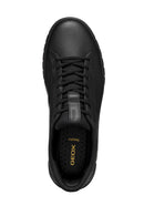 Geox Men Black U Flextrıde Plus Lace-up Leather Sneaker | Derimod Geox Men Black U Flextrıde Plus Lace-up Leather Sneaker | Derimod