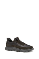 Geox Men Brown U Spherica Plus A - Nappa+Suede Lace-up Suede Sneaker | Derimod Geox Men Brown U Spherica Plus A - Nappa+Suede Lace-up Suede Sneaker | Derimod