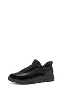 Geox Men Black U Spherica Plus A - Nappa+Suede Lace-Up Thick-Soled Suede Sneaker | Derimod Geox Men Black U Spherica Plus A - Nappa+Suede Lace-Up Thick-Soled Suede Sneaker | Derimod