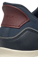 Geox Men Navy U Spherica Plus A - Nappa+Suede Lace-Up Thick-Soled Suede Sneaker | Derimod Geox Men Navy U Spherica Plus A - Nappa+Suede Lace-Up Thick-Soled Suede Sneaker | Derimod
