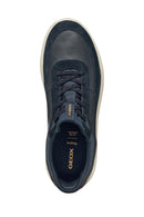 Geox Men Navy U Spherica Plus A - Nappa+Suede Lace-Up Thick-Soled Suede Sneaker | Derimod Geox Men Navy U Spherica Plus A - Nappa+Suede Lace-Up Thick-Soled Suede Sneaker | Derimod