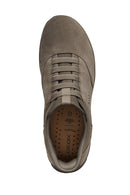 Geox Men Mink U Nebula 2.0 Plus Lace-Up Suede Leather Casual Shoes | Derimod Geox Men Mink U Nebula 2.0 Plus Lace-Up Suede Leather Casual Shoes | Derimod