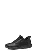 Geox Men Black U Nebula 2.0 Plus Lace-Up Leather Casual Shoes | Derimod Geox Men Black U Nebula 2.0 Plus Lace-Up Leather Casual Shoes | Derimod