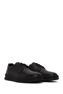 Erkek Siyah Bağcıklı Deri Sneaker | Derimod Erkek Siyah Bağcıklı Deri Sneaker | Derimod