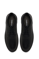 Erkek Siyah Bağcıklı Deri Sneaker | Derimod Erkek Siyah Bağcıklı Deri Sneaker | Derimod