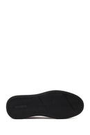 Erkek Siyah Bağcıklı Deri Sneaker | Derimod Erkek Siyah Bağcıklı Deri Sneaker | Derimod