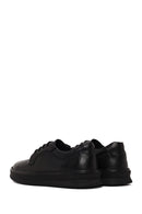 Erkek Siyah Bağcıklı Deri Sneaker | Derimod Erkek Siyah Bağcıklı Deri Sneaker | Derimod