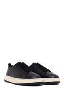 Erkek Siyah Bağcıklı Kalın Tabanlı Deri Sneaker | Derimod Erkek Siyah Bağcıklı Kalın Tabanlı Deri Sneaker | Derimod