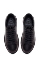 Derimod Fly Erkek Siyah Bağcıklı Kalın Tabanlı Deri Sneaker | Derimod Derimod Fly Erkek Siyah Bağcıklı Kalın Tabanlı Deri Sneaker | Derimod