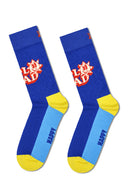 Happy Socks Erkek Çok Renkli Süper Baba Temalı 3’lü Pamuklu Çorap Seti | Derimod Happy Socks Erkek Çok Renkli Süper Baba Temalı 3’lü Pamuklu Çorap Seti | Derimod