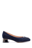 Women's Suede Leather Heeled Shoes | Derimod Women's Suede Leather Heeled Shoes | Derimod