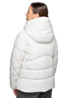 Geox Kadın Beyaz W Dalyla Kapüşonlu Mont | Derimod Geox Kadın Beyaz W Dalyla Kapüşonlu Mont | Derimod