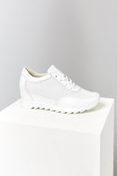 Dolgu Topuklu Kadın Deri Spor Ayakkabı | Derimod Dolgu Topuklu Kadın Deri Spor Ayakkabı | Derimod