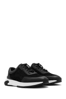 Men's Black Thick Sole Lace Up Suede Leather Sneaker | Derimod Men's Black Thick Sole Lace Up Suede Leather Sneaker | Derimod