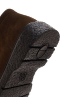 Men's Brown Suede Leather Casual Boots | Derimod Men's Brown Suede Leather Casual Boots | Derimod