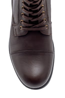 Men's Leather Zipper Detailed Boots | Derimod Men's Leather Zipper Detailed Boots | Derimod