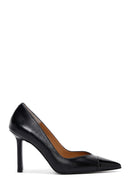 Kadın Siyah Deri Stiletto | Derimod Kadın Siyah Deri Stiletto | Derimod
