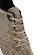Men's Beige Lace-Up Thick-Sole Sneakers | Derimod Men's Beige Lace-Up Thick-Sole Sneakers | Derimod