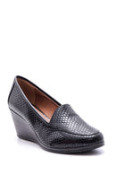Women's Snakeskin Patterned Wedge Heeled Shoes | Derimod Women's Snakeskin Patterned Wedge Heeled Shoes | Derimod