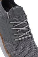 Men's Grey Fabric Sneakers | Derimod Men's Grey Fabric Sneakers | Derimod