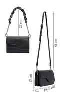 Kadın Siyah Uzun Askılı Zincir Detaylı Mini Kol Çantası | Derimod Kadın Siyah Uzun Askılı Zincir Detaylı Mini Kol Çantası | Derimod