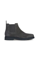 Geox Men's Gray Spherica Suede Leather Chelsea Boots | Derimod Geox Men's Gray Spherica Suede Leather Chelsea Boots | Derimod