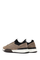 Men's Beige Thick Sole Lace Up Leather Casual Sneaker | Derimod Men's Beige Thick Sole Lace Up Leather Casual Sneaker | Derimod