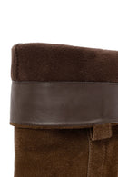 Women's Tan Suede Leather Boots | Derimod Women's Tan Suede Leather Boots | Derimod
