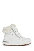 Geox Kadın Beyaz Dalyla Abx Bağcıklı Waterproof Deri Bilekli Bot | Derimod Geox Kadın Beyaz Dalyla Abx Bağcıklı Waterproof Deri Bilekli Bot | Derimod