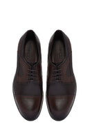 Men's Brown Laced Leather Classic Shoes | Derimod Men's Brown Laced Leather Classic Shoes | Derimod