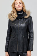 Haiti Kadın Deri Ceket | Derimod Haiti Kadın Deri Ceket | Derimod