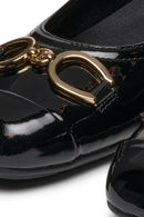 Geox Kadın Siyah Annytah Toka Detaylı Rugan Deri Babet | Derimod Geox Kadın Siyah Annytah Toka Detaylı Rugan Deri Babet | Derimod