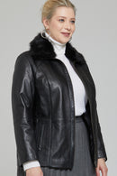 Samantha-X Kadın Deri Ceket | Derimod Samantha-X Kadın Deri Ceket | Derimod