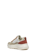 Geox Women's White Nebula 2.0 X Lace-Up Chunky Sole Leather Sneaker | Derimod Geox Women's White Nebula 2.0 X Lace-Up Chunky Sole Leather Sneaker | Derimod