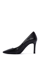 Kadın Siyah Deri Stiletto | Derimod Kadın Siyah Deri Stiletto | Derimod