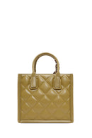 Kadın Haki Uzun Askılı Aksesuar Detaylı Kapitone Kol Çantası | Derimod Kadın Haki Uzun Askılı Aksesuar Detaylı Kapitone Kol Çantası | Derimod