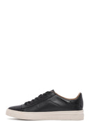 Erkek Siyah Bağcıklı Deri Sneaker | Derimod Erkek Siyah Bağcıklı Deri Sneaker | Derimod