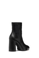 Geox Kadın Siyah Teulada Fermuarlı Kalın Topuklu Deri Bot | Derimod Geox Kadın Siyah Teulada Fermuarlı Kalın Topuklu Deri Bot | Derimod
