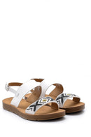 Women's Embroidered Sandals | Derimod Women's Embroidered Sandals | Derimod