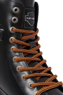 Harley Davidson Women's Black Jimmy Zipper Leather Combat Boots | Derimod Harley Davidson Women's Black Jimmy Zipper Leather Combat Boots | Derimod