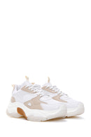 Women's Beige Thick Soled Sneaker | Derimod Women's Beige Thick Soled Sneaker | Derimod