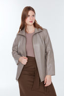 Samantha Kadın Vizon Mont | Derimod Samantha Kadın Vizon Mont | Derimod